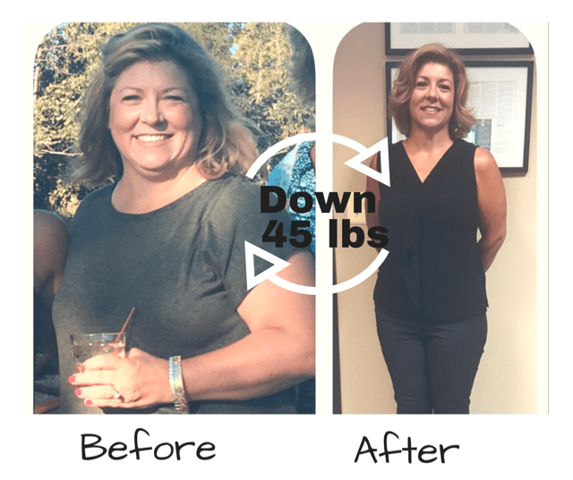 Woman loses 40 lbs