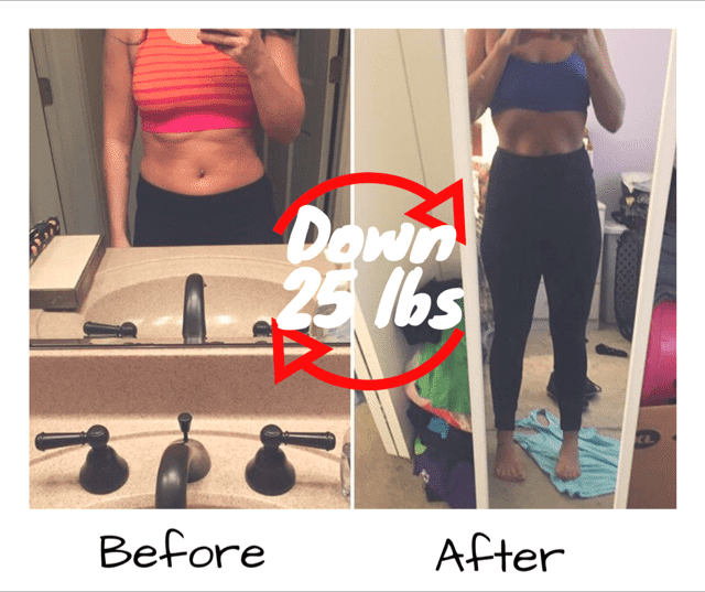 25 year old female loses 25 lbs
