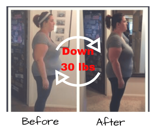 Women's 30 pound weight loss journey